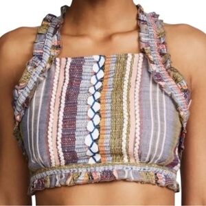 Red Carter - Arella Striped Crop Top